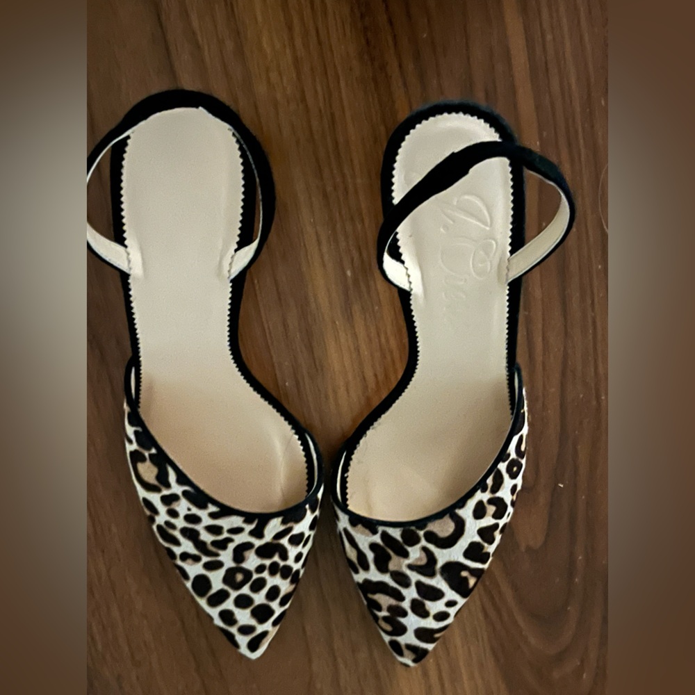 Never Worn JCrew Calf Hair Collette Asymmetrical Pump